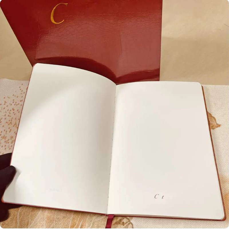 wholesale CT luxury notebook red color leather quality paper writing stylish size A5 Paper
