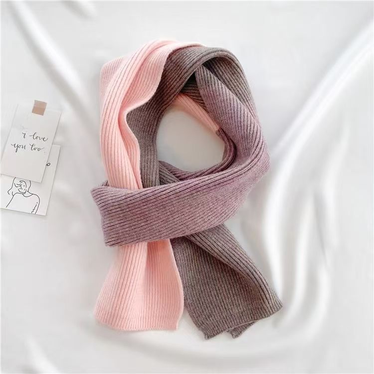 T305 autumn and winter new scarf men and women neck protection cute couple knitted versatile student scarf trend