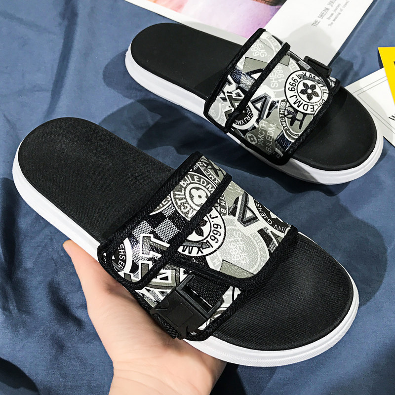 New men and women personality couple flip-flops, fashion relaxed personality with summer beach shoes