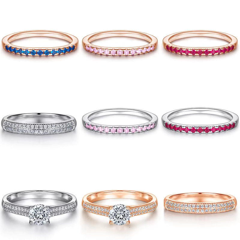 Custom Jewelry Fine Jewelry Rings for Women Jewelry Rose Gold S925 Sterling Silver Engagement Wedding 18K Silver 925 Trendy CMA