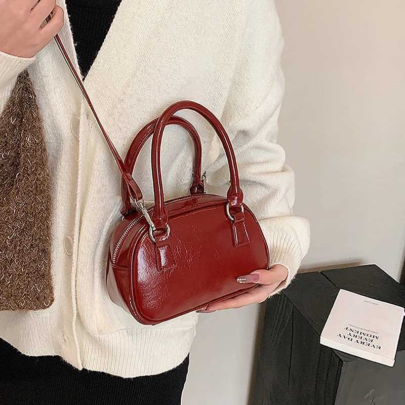 Large capacity cross shaped bag small square bag PU leather single shoe bag Wensi Popa bag womens Fi handbag Y250321
