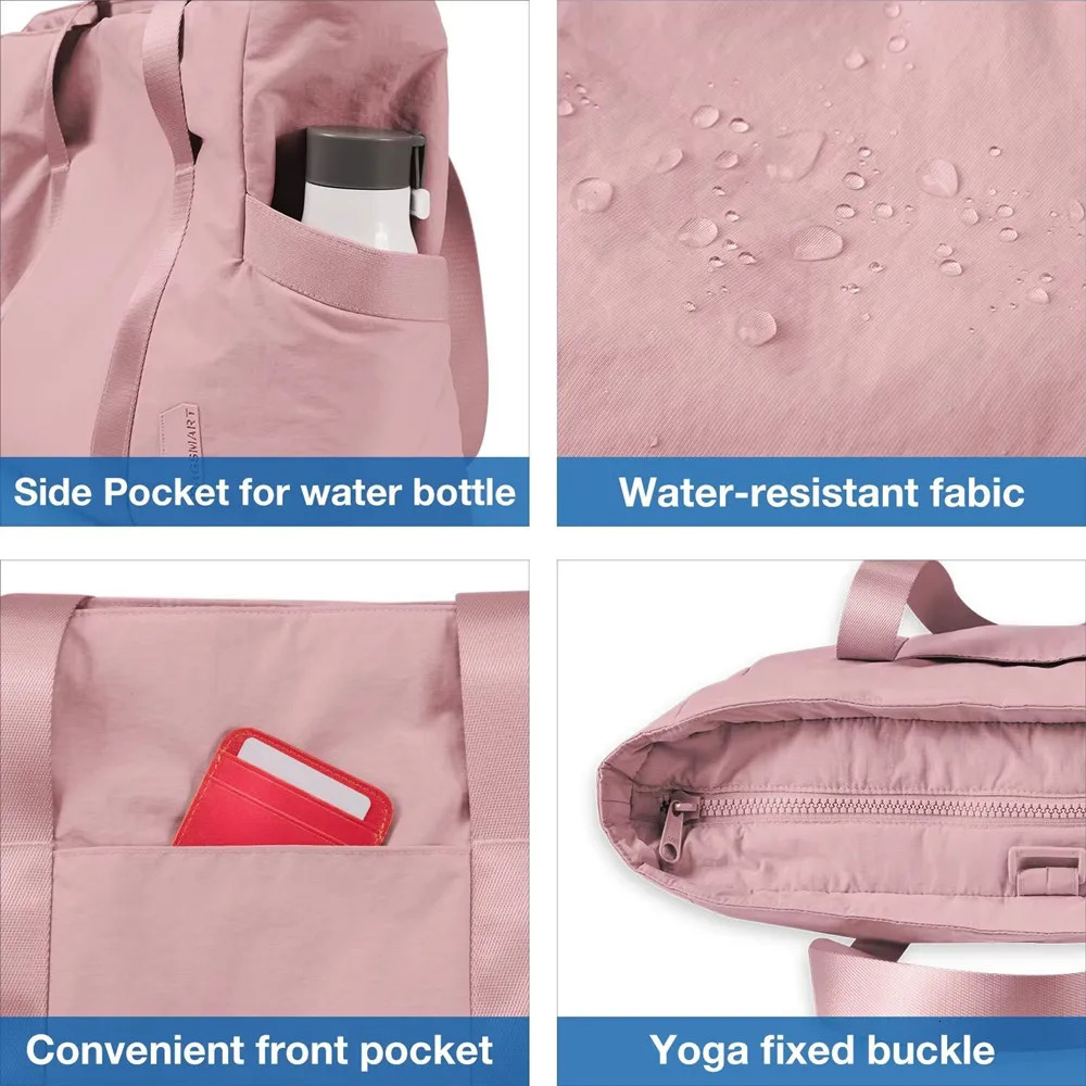 Women Tote Bag University Laptop Travel Tote diaper Gym Yoga Bag Shoulder Bag with Yoga Mat Buckle for Sports College Work 250314