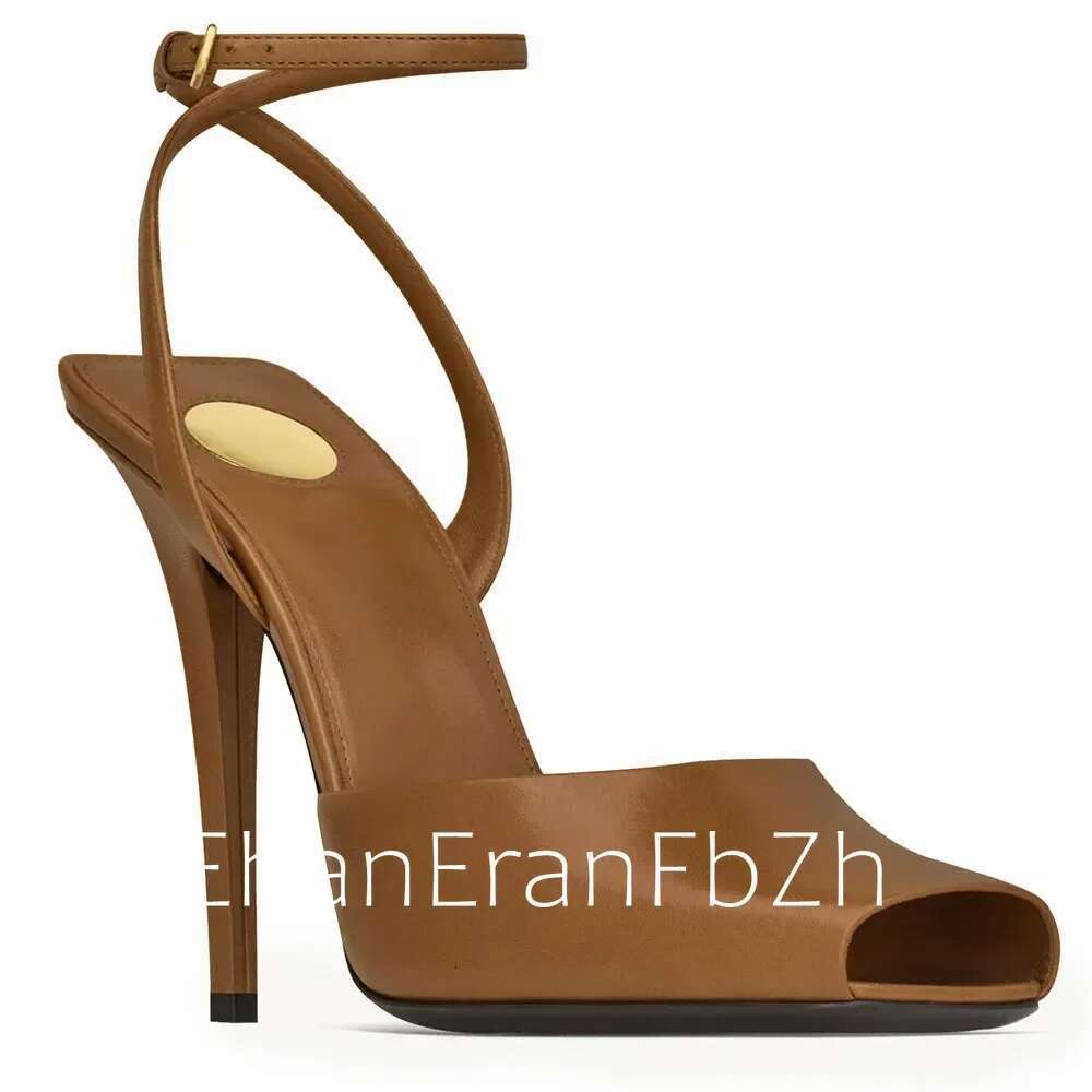 2025 Summer New Fish Mouth Stiletto European and American Fashion Party Wedding Sexy Large Women's Sandals