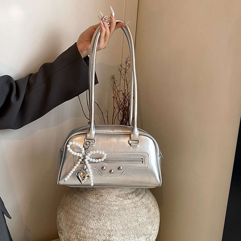 Women's Bow Pillow South Korea Xu Yunzhen's Needle Sickness Sister Same Style Bowg Underarm Bag 2025 New Casual Fashion Trendy Clothing