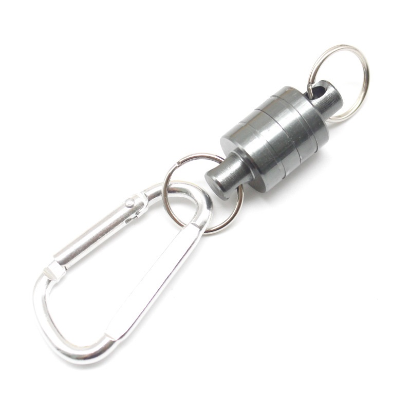 Strong Magnetic Carabiner Aluminum Alloy Carabiner Keychain Camping Climbing Snap Clip Lock Buckle Hook Fishing Tool