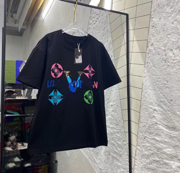 T-Shirts men designer t-shirt mens and womens shirt fashionable letter printed round neck black and white short sleeved t-shirt mens oversized t-shirt