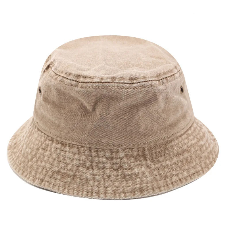 Fishermans Hat Retro Denim Bucket Outdoor Mens and Womens Cotton Washed Panama Fashion Hip Hop Gorros Bob 250304
