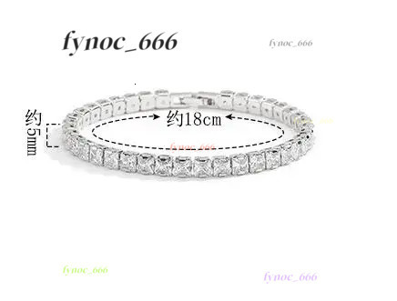 Real D Color Moissanite Tennis Bracelet For Women 2mm 3mm 4mm 5mm GRA Certified S925 Silver Lab Diamond Man Bracelet Plated 18K