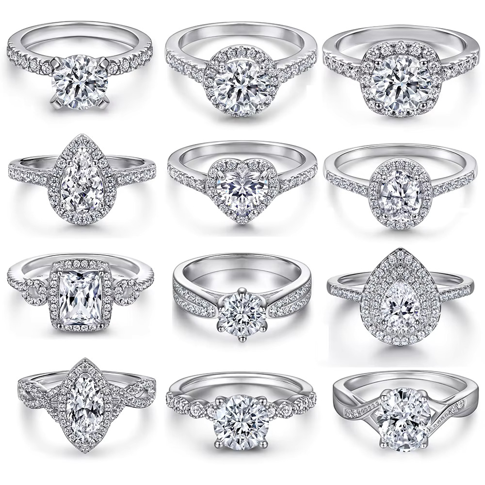 Custom Jewelry Fine Jewelry Rings for Women Jewelry Rose Gold S925 Sterling Silver Engagement Wedding 18K Silver 925 Trendy CMA