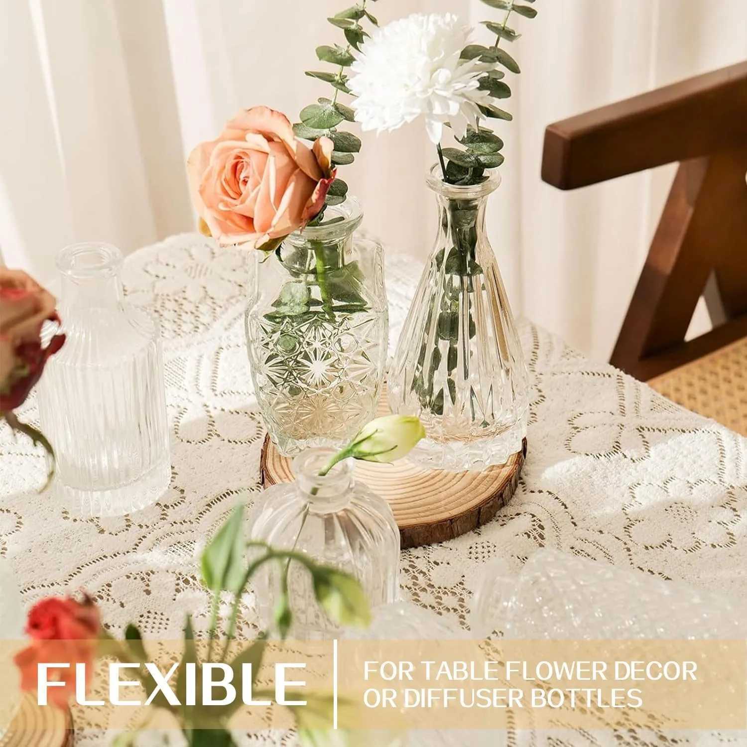 Glass Bud Vase Set of 32PCS Wedding Centerpieces for TablesMini Clear Bud Vases for FlowersFlower Vases Suitable(Clear 32PCS) X250317