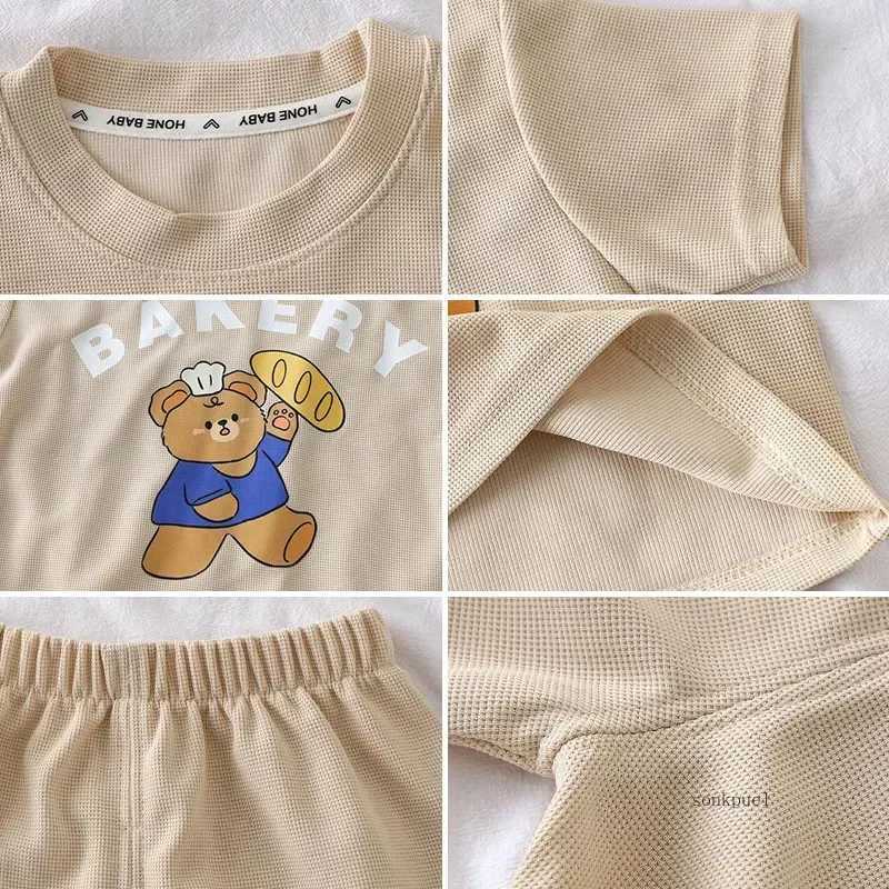 2Pcs Children Tshirt Shorts Sets Baby Summer Clothes Boy Girl Fashion Short Sleeve Pants Suit Leisure Outfits Kids Costume W250317
