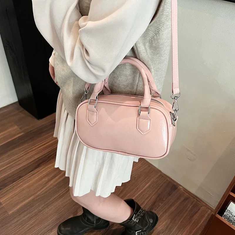 LEFTSIDE small PU leather white cross shaped bag suitable for Wen 2025 Y2K womens shoe bag female designer handbag and wallet Y250321