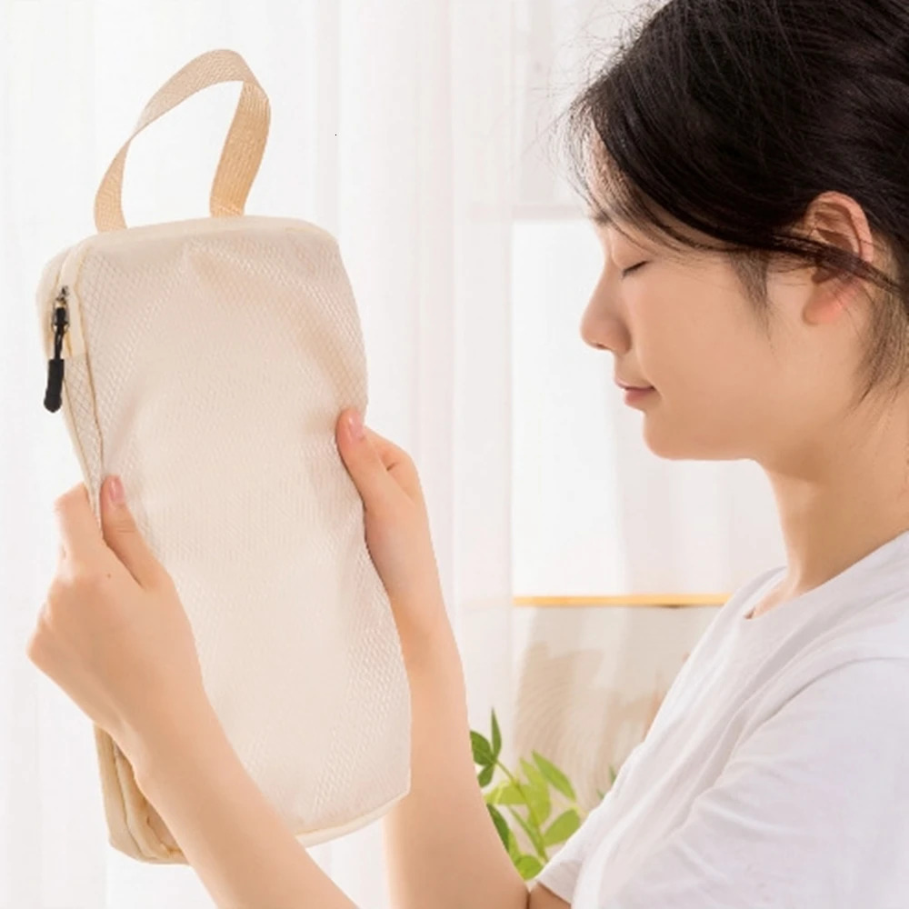 3Pcs/Set Travel Compressible Packing Multifunction Travel Storage Bag Waterproof Suitcase Nylon Portable Luggage Organizer Pink250314bj