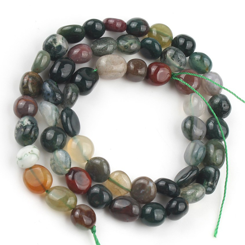 Handcrafted Gemstone Bead Kit - 45 Piece Variety Pack Featuring Natural Stone Colors from 6-8mm Ideal for Custom Earrings, Necklaces & More
