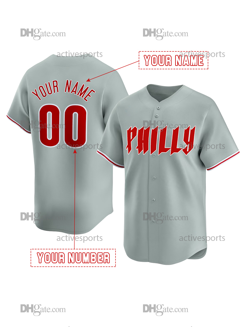 Custom 3 Harper 7 Turner Baseball Jersey Realmuto Bohm Schwarber Wheeler Walker Kepler Castellanos Stitched Number Name Mens Womens Youth