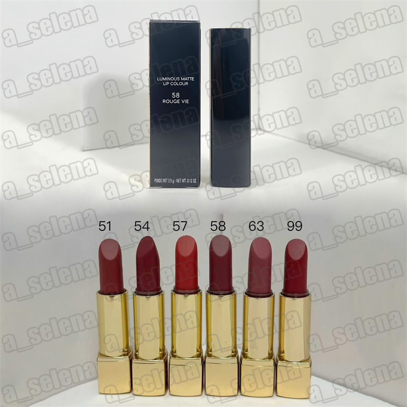Lip Makeup Matte Lipstick Lip Colour Red Lasting Moisture Cosmetics 3.5g