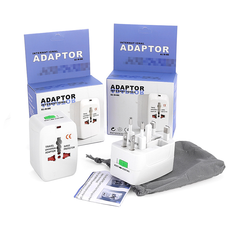 By Sea Shipping All In One World Universal AC Power Converter Adapter International Travel Adaptor Plug E U US UK Extension by DHL/FEDEX/UPS