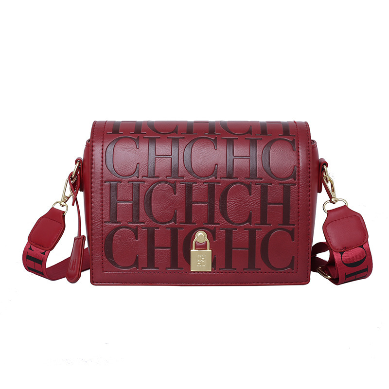 New Trendy Women's Stylish And High-End, Wide Strap Square Bag, Single Shoulder Diagonal Cross Bag
