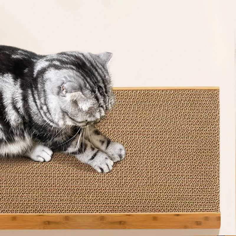 Vertical Cat Scratching Post with High-Quality Corrugated Cardboard for Durable Use