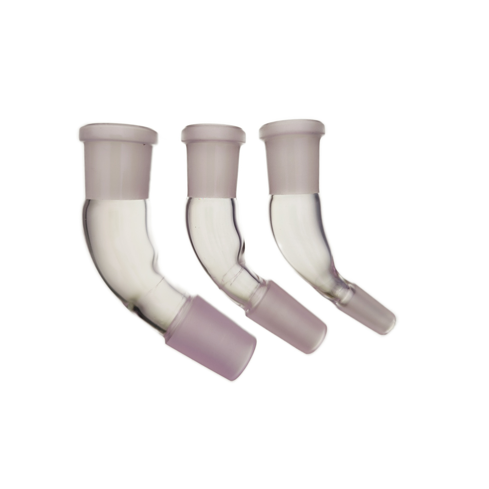 45 Degree Angle Glass Adapter 10mm 14mm 18mm Male to Female Adapter Connector For Glass Bong Water Pipes Dab Rigs Smoking Pipe