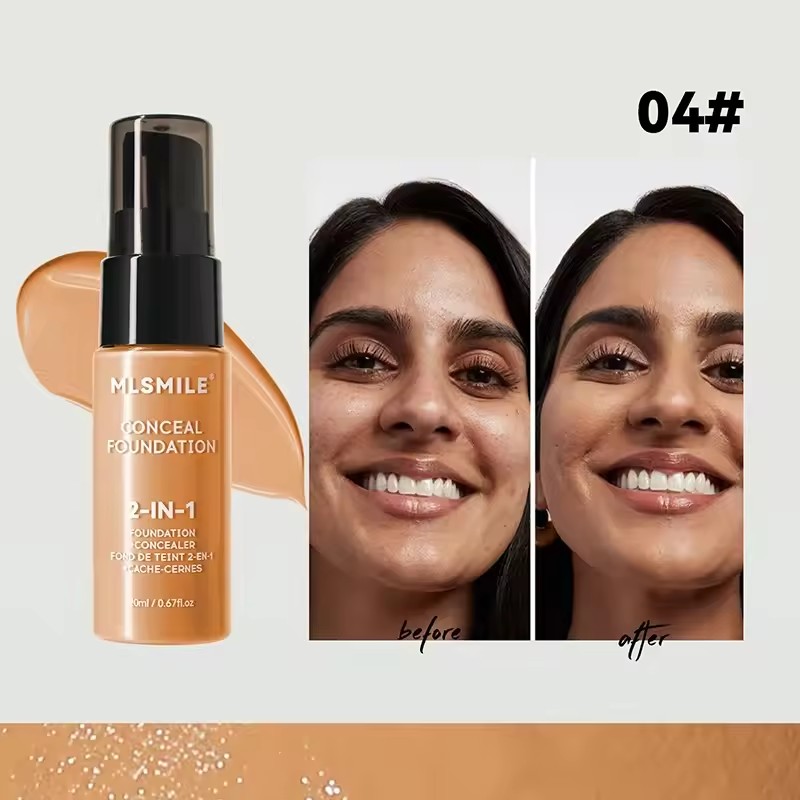 Waterproof Face Foundation Cream Oil-Control Matte BBCream Lasting Liquid Concealer Full Coverage Matte Base Face Makeup Women