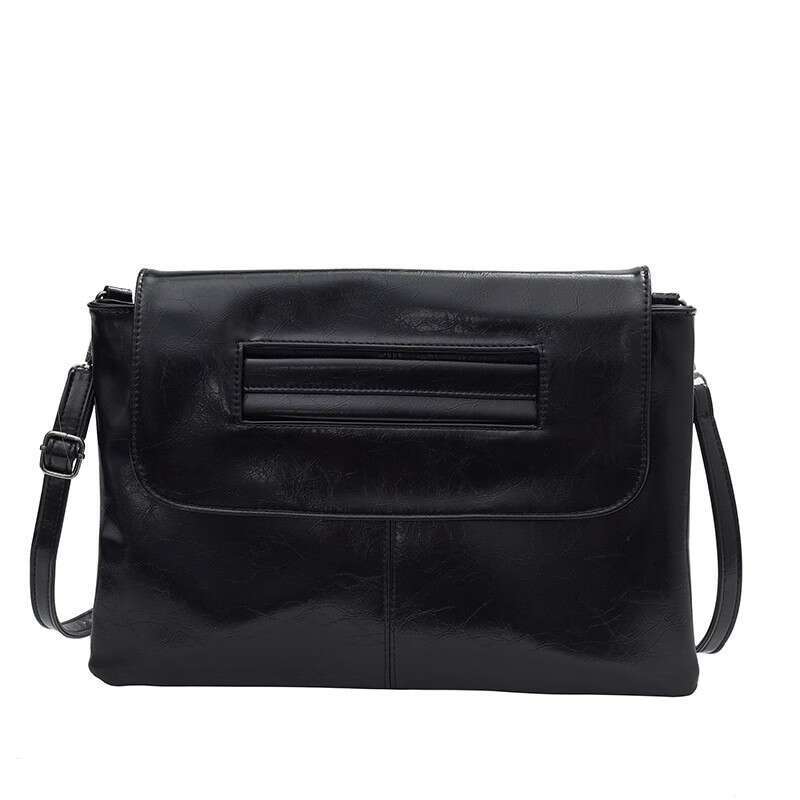 Korean version women's large capacity simple single shoulder diagonal cross hand-held grab bag envelope 2025 temperament versatile new trendy clo