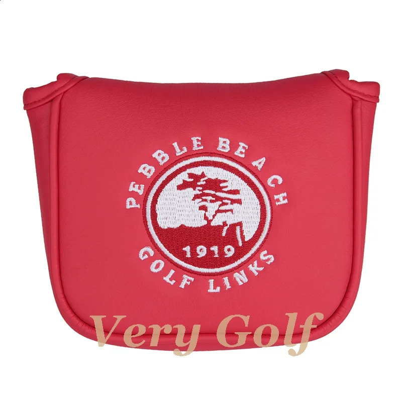 USA Pebble Beach Golf Square Mallet Putter Head Cover for Center Shaft Putters 250314