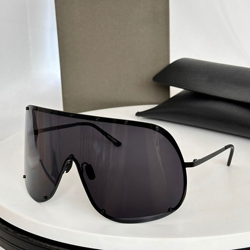 Oversized Sunglasses Black Hollywood S hield Sunglasses Fashion designer integrated large wind mirror Men womens luxurious oversized eyewear