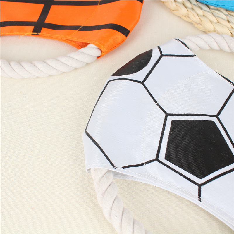 Durable Cotton Rope Puppy Frisbees - Ideal Teething Aid with Fun Interactive Play