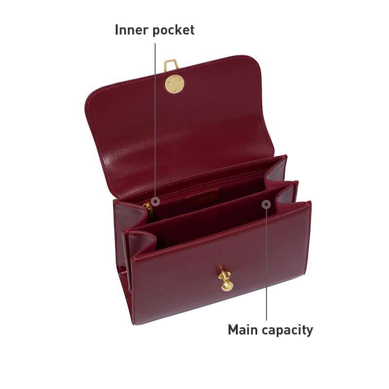 LA FESTIN 2024 New Designer Classic Top Handle Handbag Large Capacity Shoulder Messenger Fashion Leather Bag