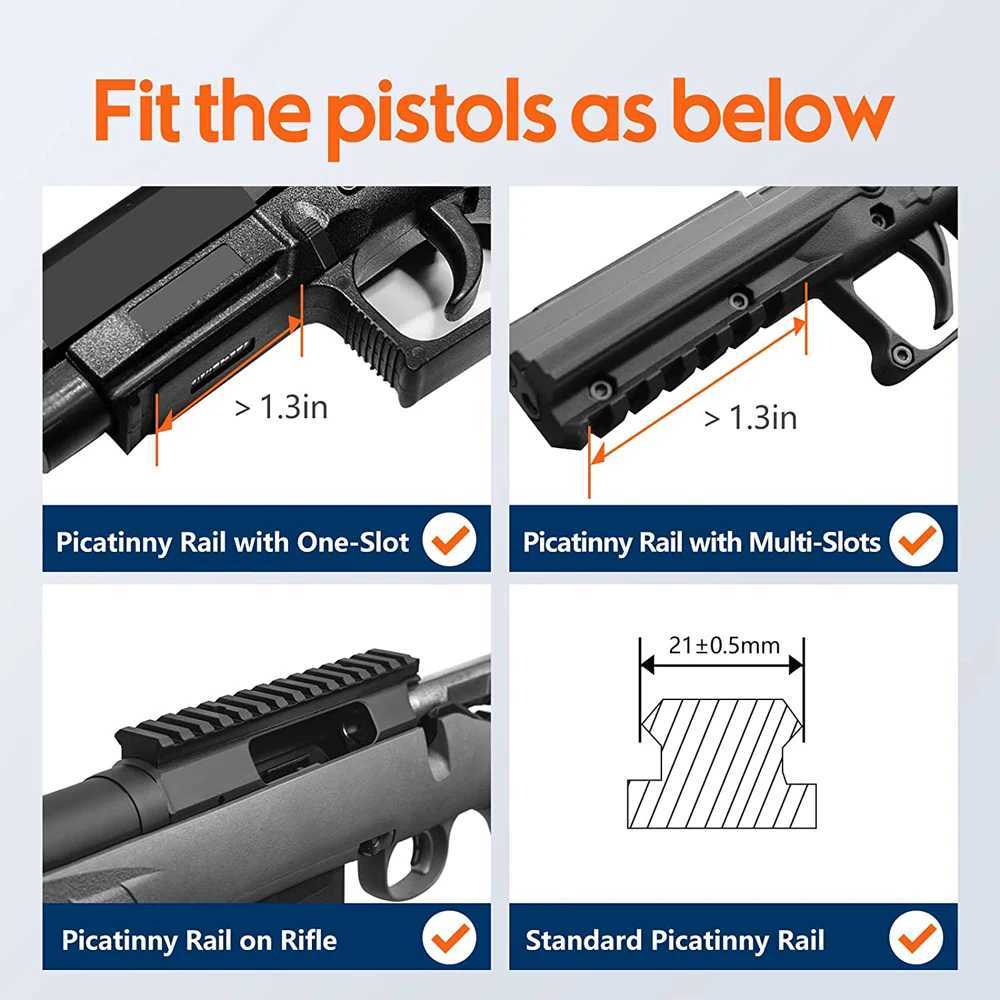 Pistol laser light combination 500 lumens flash laser visual charging compact weapon gun light for gloves torches outdoor use X250317
