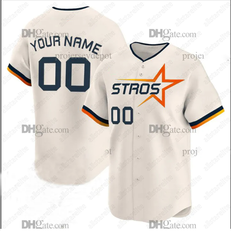 Custom Baseball Jersey Jose Altuve Jeremy Pena Yordan Alvarez Abreu Personalized Embroidered Letter Number Design