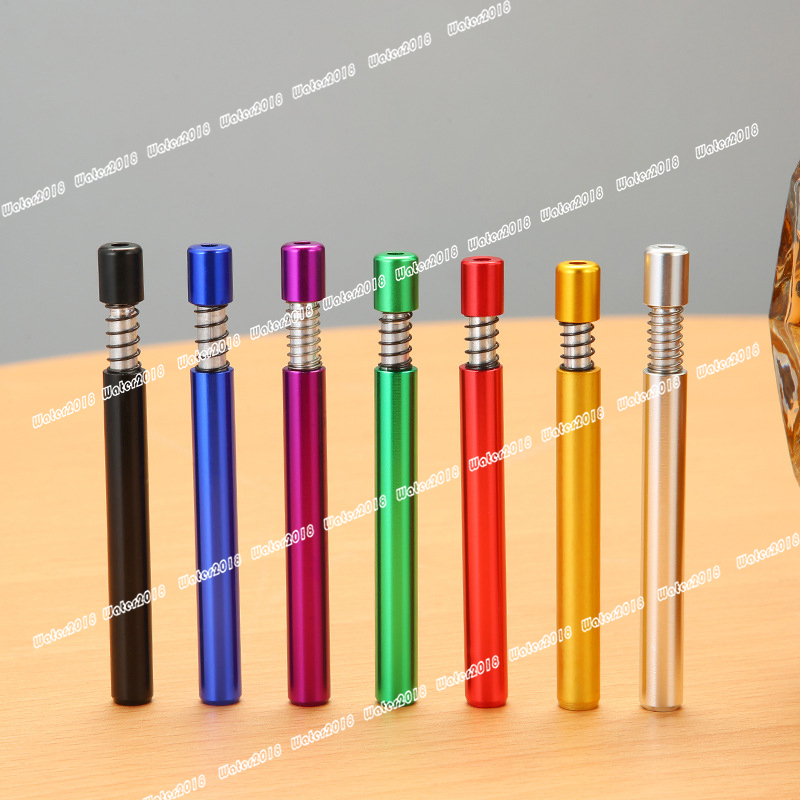 Metal Pipe Press Spring Straight Pipe Household Smoking Accessories 8*79MM