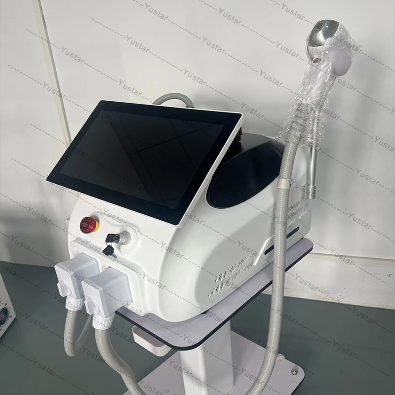 808 Laser Hair Removal Machine 2 in 1 Tattoo Removal instrument 808nm Diode Laser Ice 808nm Lazer Laser Diodo Depilacion Titanium Medical beauty equip