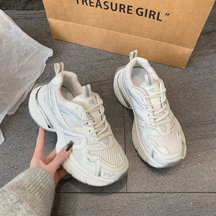 designer casual shoes women womens sliver beige comfort breathable indoor outdoor sports trainers sneakers new
