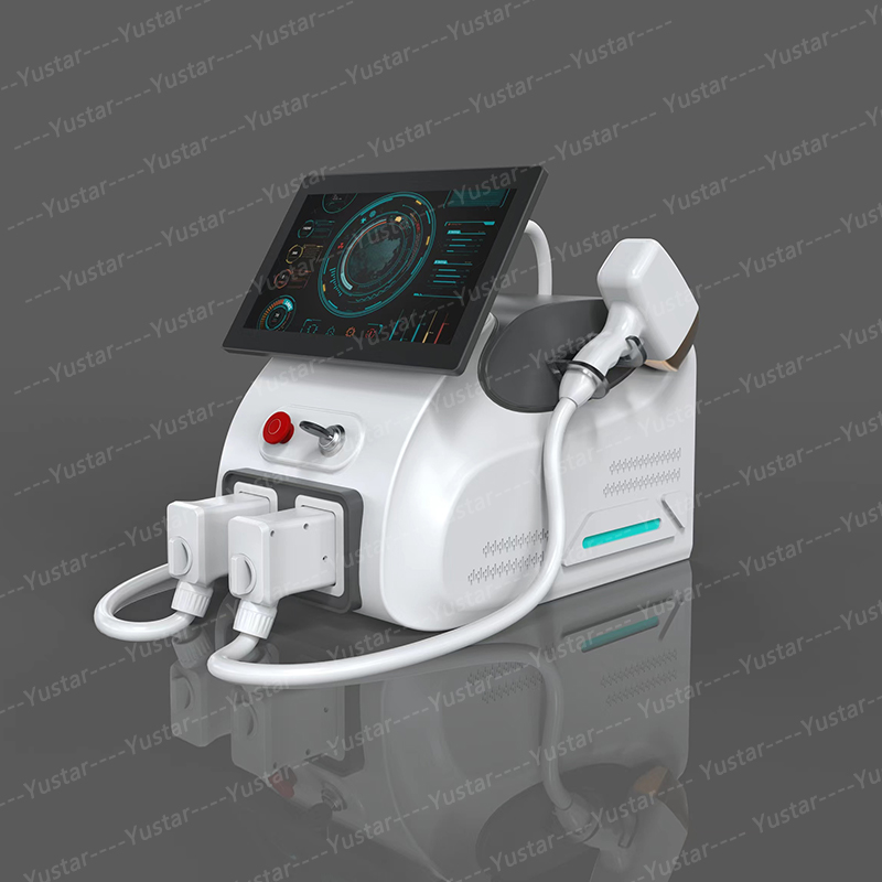 808 Laser Hair Removal Machine 2 in 1 Tattoo Removal instrument 808nm Diode Laser Ice 808nm Lazer Laser Diodo Depilacion Titanium Medical beauty equip