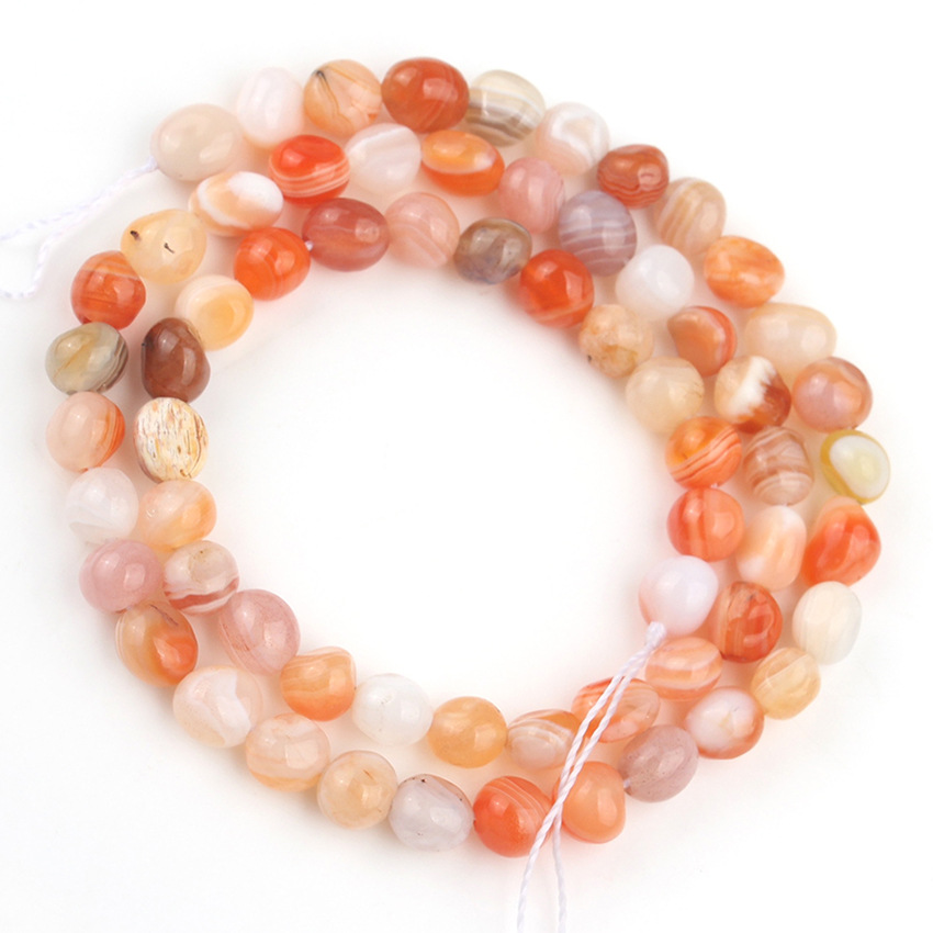 Handcrafted Gemstone Bead Kit - 45 Piece Variety Pack Featuring Natural Stone Colors from 6-8mm Ideal for Custom Earrings, Necklaces & More