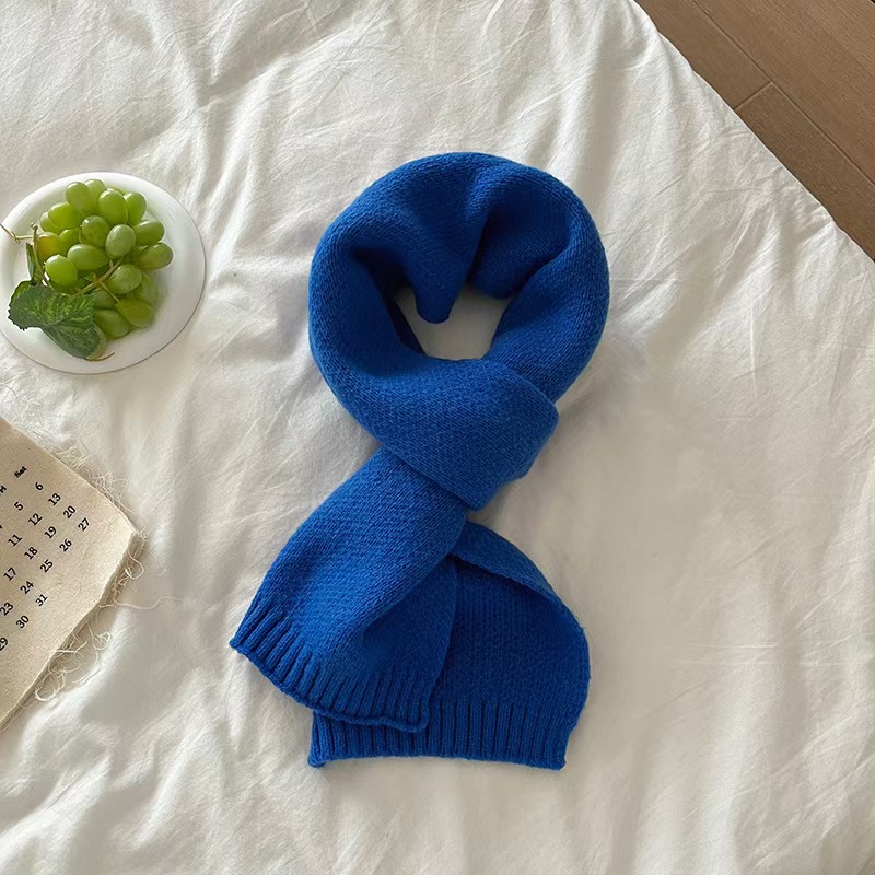 K146 Super whitening thickened knitted scarf women 2024 new cashmere scarf Korean style all-match warm neck scarf 2024 new