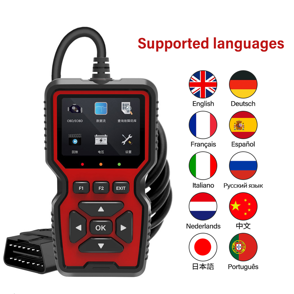 OBD2 Scanner Live Data V519 Professional Mechanic Diagnostic Code Reader Tool Clear Fault Code Reader Automotive Scanner