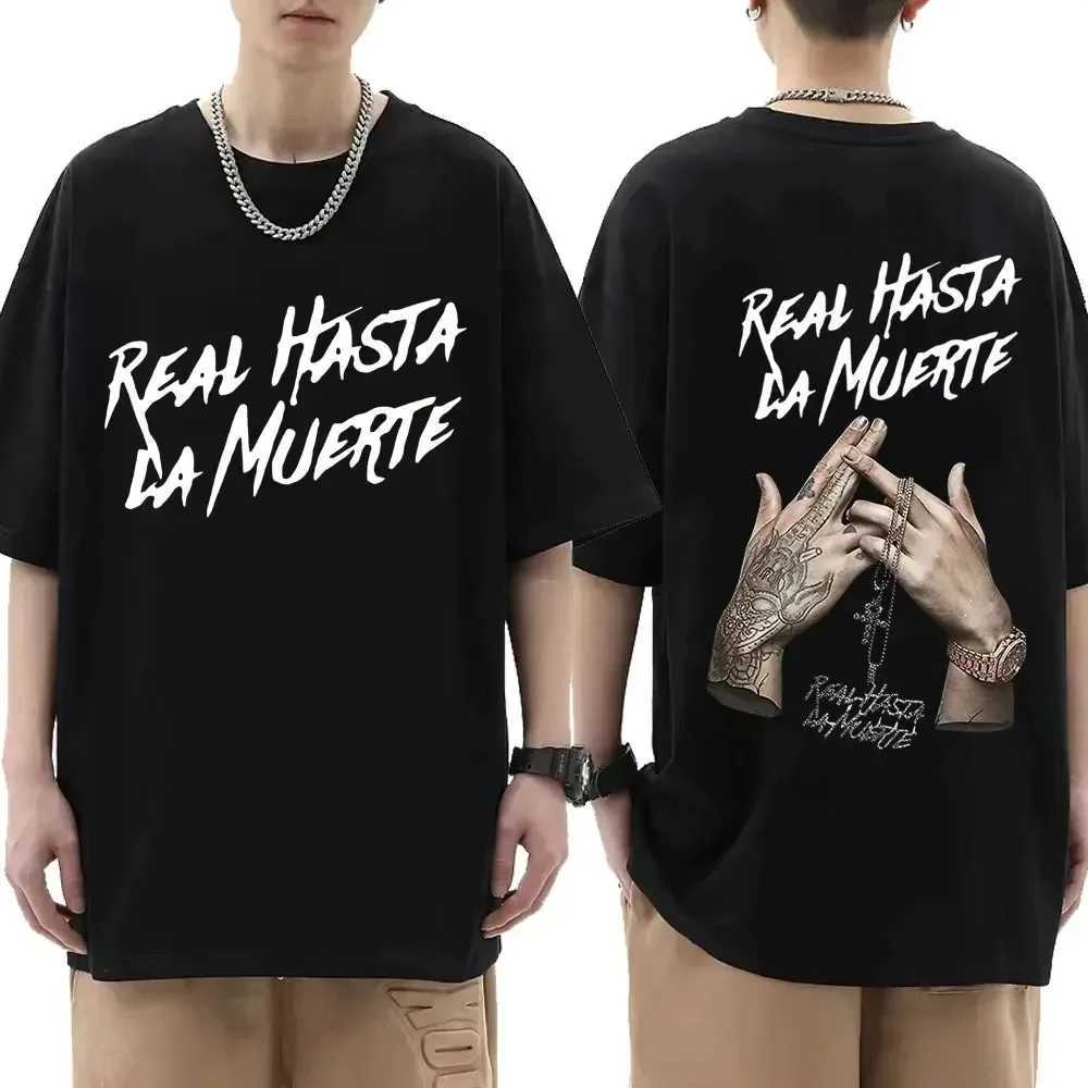 Mens Cool Womens Rap Singer Anuel AA T-shirt Extra Large Cotton Hip Hop Short Sleeve Graphic T-shirt Street Clothing T-shirt Trendy Clothing TopT25031