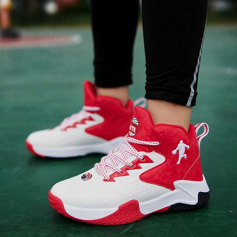 New Arrival Hot Sale Brand Kids Basketball Shoes Boys Sneakers Non-slip Child Trainer Basketball Shoes Outdoor Leather Children Sport Shoes T250317