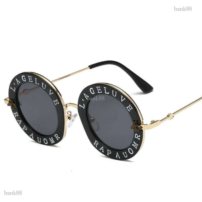 Designer Sunglasses For Women Mens Fashion Little Bee Glasses Letter Pattern Vintage Retro Round Sunglass