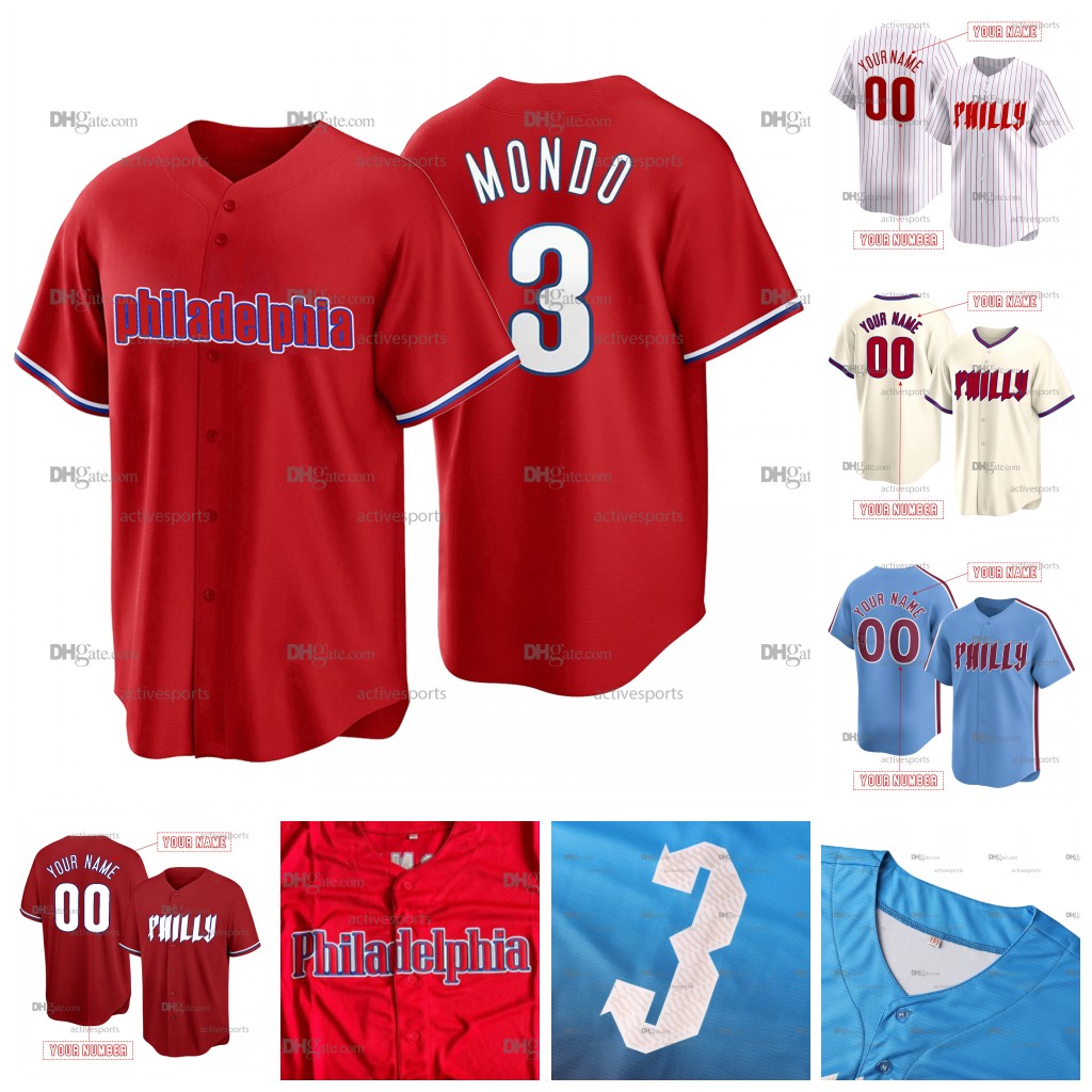 Custom 3 Harper 7 Turner Baseball Jersey Realmuto Bohm Schwarber Wheeler Walker Kepler Castellanos Stitched Number Name Mens Womens Youth