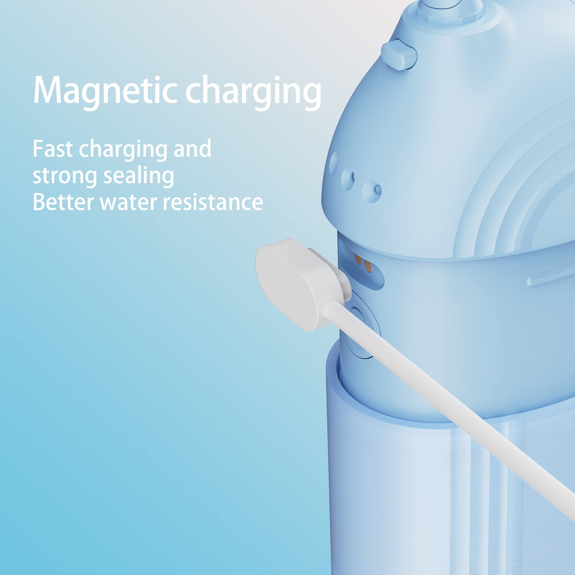 Portable Cordless Water Dental Flosser with 3 Modes, Detachable Tank, and 5 Jet Tips for Deep Cleaning portable water flosser portable travel water fl