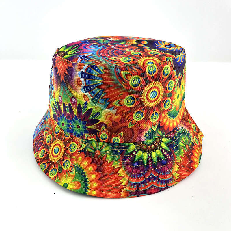 New Creative Printed Cartoon Pattern Fisherman's for Men and Women Summer Outdoor Leisure Sunshade Double sided Can Wear Basin Hat