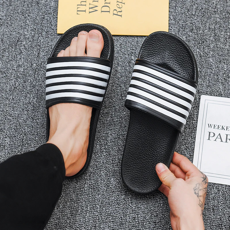 Plus Size Men Indoor Home Slippers Male Soft Comfortable Bath Slipper Mens EVA Flat Thick Platform Outdoor Beach Sandals Summer 250327