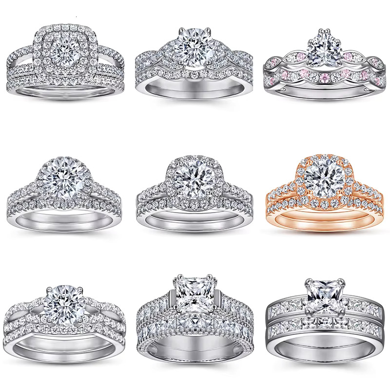 Custom Jewelry Fine Jewelry Rings for Women Jewelry Rose Gold S925 Sterling Silver Engagement Wedding 18K Silver 925 Trendy CMA