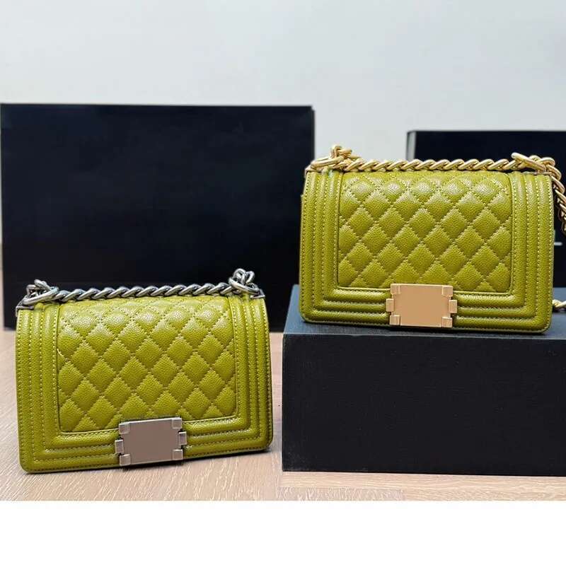 Women Luxury Bag Flap Bag Caviar Leather Gold Silver Metal Hardware Chain Purse Designer Tote Adjustable Classic Handbag Sacoche Crossbody Bag