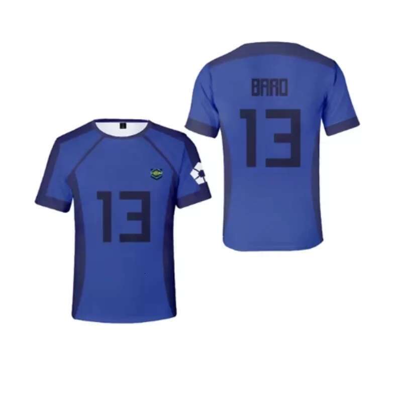 Summer fashion new 3D printed blue lock T-shirt fashionable men's short sleeved cartoon street clothing T-shirt Harajuku T-shirt