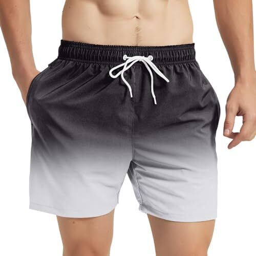 Shorts for Men Fashion Gradient Color Lace Up Seaside Holiday Casual Beach Shorts Fashion shorts cool